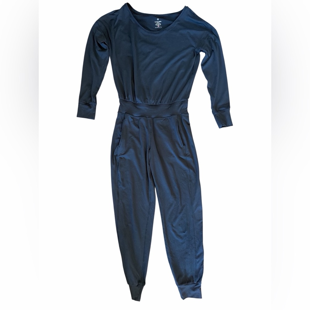 Sweaty Betty Black comfortable Jumpsuit stretchy loungewear